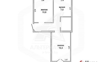 Купить 2-комнатную квартиру, Брест, Центр, ул. Мицкевича. Фото 34