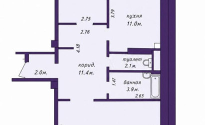 Купить 2-комнатную квартиру, Минск, Жуковского ул., 7 (Октябрьский район). Фото 13