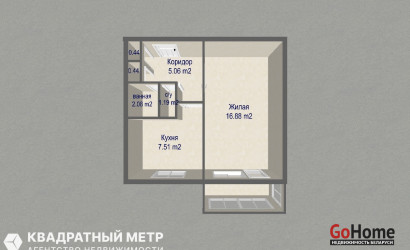 Купить 1-комнатную квартиру, Минск, ул. Глебки Петра, д. 98 (Фрунзенский район). Фото 18