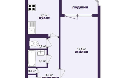 Купить 1-комнатную квартиру, Минск, Притыцкого ул., 106 (Фрунзенский район). Фото 19