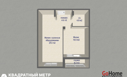 Купить 2-комнатную квартиру, Минск, ул. Минина, д. 6 (Московский район). Фото 1