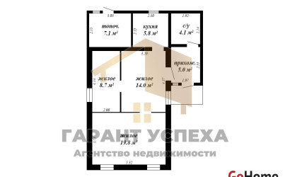 Купить дом, Макарово, Огородникский с/с, 15.22 соток. Фото 14