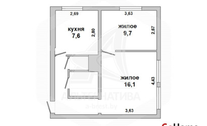 Купить 2-комнатную квартиру, Брест, Центр, ул. Советская. Фото 1