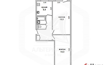 Купить 2-комнатную квартиру, Брест, Заводская, ул. Пионерская. Фото 1