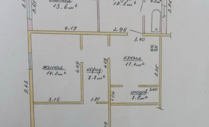 Купить 3-комнатную квартиру, Скидель, Ленина. Фото 9