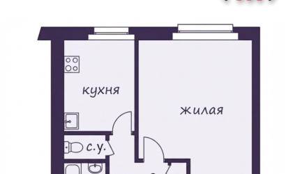 Купить 1-комнатную квартиру, Жодино, 50 Лет Октября ул., 27. Фото 11