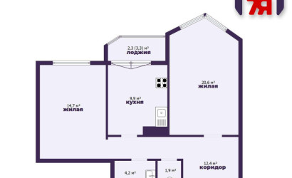 Купить 2-комнатную квартиру, Солигорск, Горького ул., 11/А. Фото 29