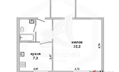 Купить 1-комнатную квартиру, Брест, Гобк, ул. Героев обороны Брестской крепости. Фото 7