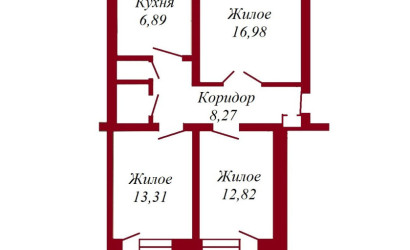 Купить 3-комнатную квартиру, Пинск, Первомайская, 164. Фото 11