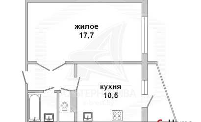 Купить 1-комнатную квартиру, Брест, Восток, ул. Орловская. Фото 3