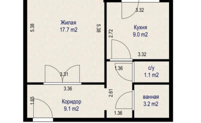 Купить 1-комнатную квартиру, Боровляны, 40 Лет Победы ул., 35. Фото 14