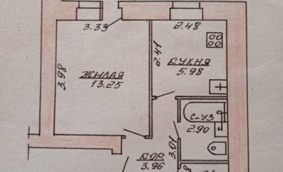 Купить 1-комнатную квартиру, Витебск, Титова ул., 22. Фото 11