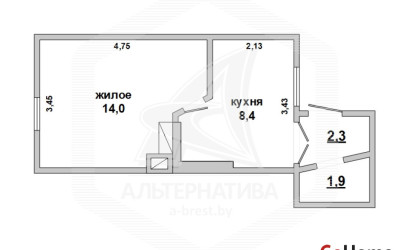 Купить 1-комнатную квартиру, Брест, Граевка, ул. Гурова. Фото 6