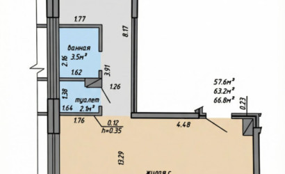 Купить 2-комнатную квартиру, Минск, Николы Теслы, 8 (Октябрьский район). Фото 25