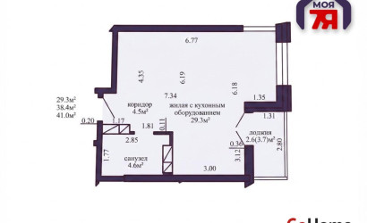 Купить 1-комнатную квартиру, Минск, Дзержинского просп., 19/А (Московский район). Фото 2
