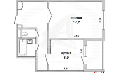 Купить 1-комнатную квартиру, Брест, Вулька, ш. Варшавское. Фото 23