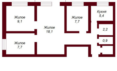 Купить 4-комнатную квартиру, Брест, наб. Франциска Скорины. Фото 11