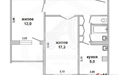 Купить 2-комнатную квартиру, Ходосы, , . Фото 1