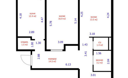 Купить 3-комнатную квартиру, Минск, Неманская ул., 3 (Фрунзенский район). Фото 43