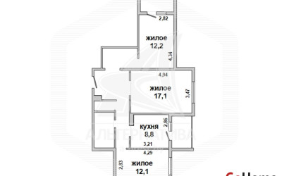 Купить 3-комнатную квартиру, Брест, Ковалево, ул. Волгоградская. Фото 1