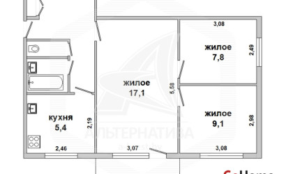 Купить 3-комнатную квартиру, Брест, Центр, ул. МОПРа. Фото 19