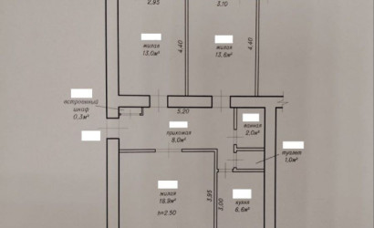 Купить 3-комнатную квартиру, Речица, Советская ул., д.220А. Фото 9