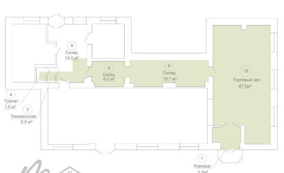 Аренда торгового помещения, Молодечно, Притыцкого ул., 4,  79.1 кв.м.. Фото 9