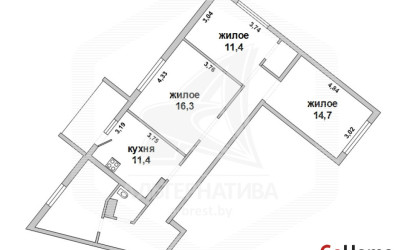 Купить 3-комнатную квартиру, Брест, Центр, ул. Гоголя. Фото 1