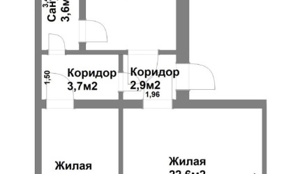 Купить 2-комнатную квартиру, Молодечно, Железнодорожная ул., 21. Фото 1