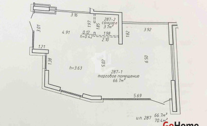 Аренда торгового помещения, Минск, Николы Теслы ул., 26,  70.4 кв.м.. Фото 4