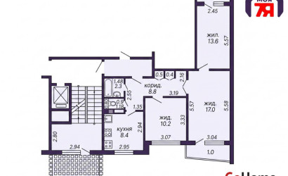 Купить 3-комнатную квартиру, Солигорск, Константина Заслонова ул., 95. Фото 2