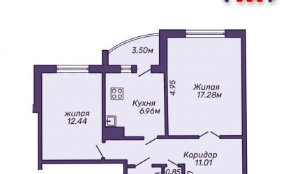 Купить 2-комнатную квартиру, Петриков, Бумажкова ул., 72. Фото 9