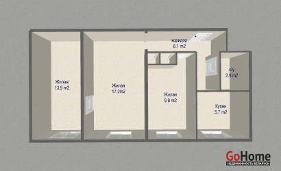 Купить 3-комнатную квартиру, Минск, Народная ул., 22(Заводской район). Фото 2