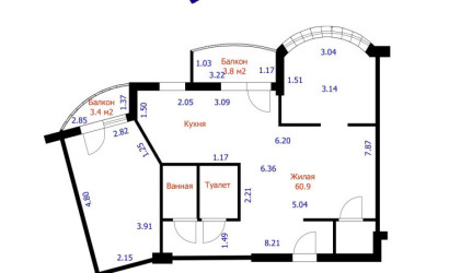 Купить 3-комнатную квартиру, Минск, Дзержинского просп., 127 (Московский район). Фото 45
