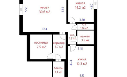 Купить 4-комнатную квартиру, Михановичи, Лошицкая ул., 10. Фото 23