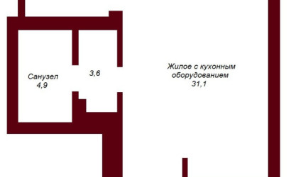 Купить 1-комнатную квартиру, Брест, ул. Сикорского, д. . Фото 8