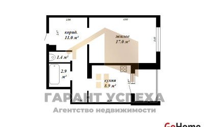 Купить 1-комнатную квартиру, Брест, ул. Колесника, д. . Фото 19