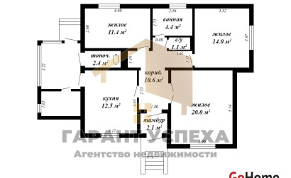 Купить дом, Большие Мотыкалы, Мотыкальский с/с, 12.98 соток. Фото 19