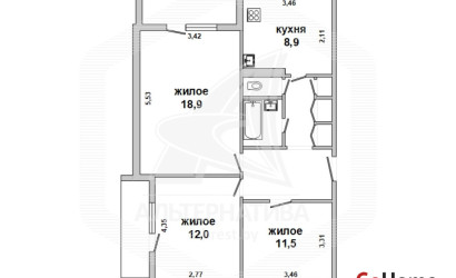 Купить 3-комнатную квартиру, Жабинка, , . Фото 14