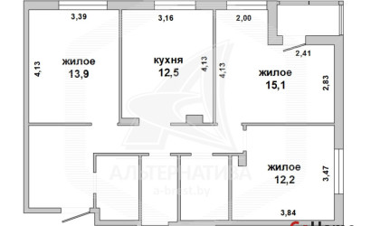 Купить 3-комнатную квартиру, Брест, Вулька, ул. Махновича. Фото 1