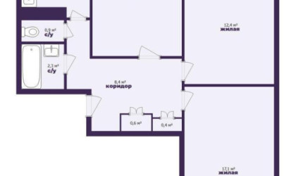 Купить 3-комнатную квартиру, Минск, Никифорова ул., 7 (Первомайский район). Фото 17