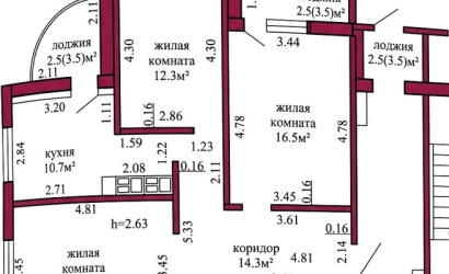 Купить 3-комнатную квартиру, Гродно, Старомалыщинская, 120. Фото 15