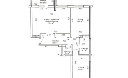 Купить 3-комнатную квартиру, Минск, Богдановича ул., 144 (Советский район). Фото 5