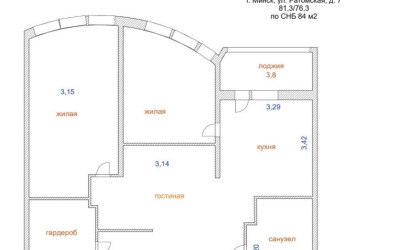 Купить 3-комнатную квартиру, Минск, Ратомская ул., 7(Центральный район). Фото 48
