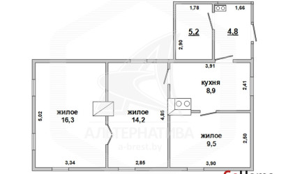 Купить дом в деревне, Пожежин, Великоритский с/с, 25 соток. Фото 1