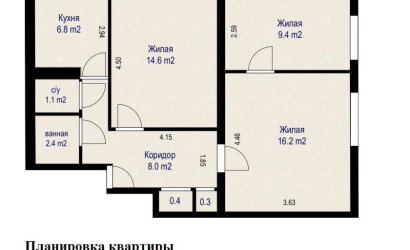 Купить 3-комнатную квартиру, Минск, Захарова ул., 72(Партизанский район). Фото 7