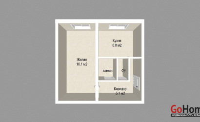 Купить 1-комнатную квартиру, Минск, Павловского ул., 42 (Заводской район). Фото 2