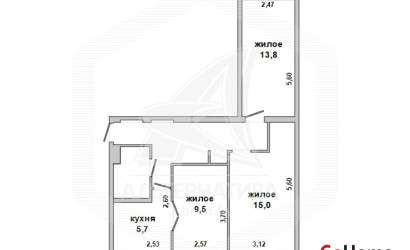 Купить 3-комнатную квартиру, Брест, Центр, б-р Шевченко. Фото 17