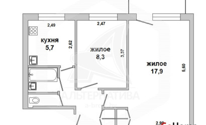 Купить 2-комнатную квартиру, Брест, Центр, ул. Буденного. Фото 17