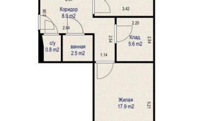Купить 2-комнатную квартиру, Лида, Заречная ул., 7. Фото 11